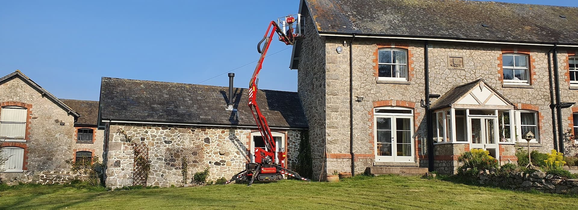 cherry picker by house